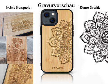 INDIVIDUELL iPhone 13 Bambus-Kunststoff
